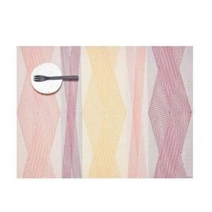 Chilewich Kimono Sherbet Geometric Woven Rectangular Placemats 14"x19" Set of 3